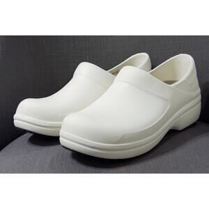 Crocs Women's Neria Pro ll work clog 205384 sz 10 white‎ Dual Comfort